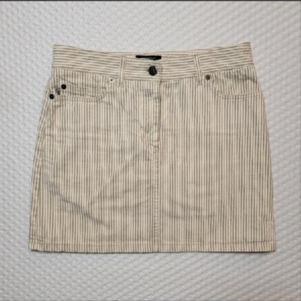 Burberry Pinstripe Mini Skirt
